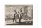 Man selling a cricket in a glass as a protecting ghost by Christoph Weigel