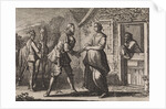 Count Gualterus asks Griseldis to marry him by Christoph Weigel