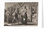 Count Gualterus asks Griseldis to marry him by Christoph Weigel