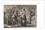 Count Gualterus asks Griseldis to marry him by Christoph Weigel