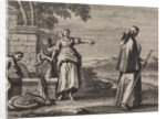 James, Bishop of Nische, taunted by three girls by Christoph Weigel