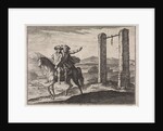 Man saved by his guardian angel of the gallows by Christoph Weigel