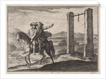 Man saved by his guardian angel of the gallows by Christoph Weigel