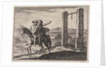 Man saved by his guardian angel of the gallows by Christoph Weigel