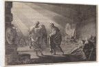 Peter liberated by the angel from prison by Pieter Mortier