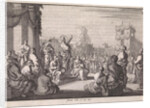 Sermon of Christ in front of the temple by Jan Luyken