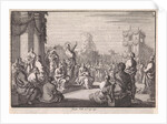 Sermon of Christ in front of the temple by Jan Luyken