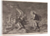 Christ walking on water during a storm on the Sea of Galilee by Pieter Mortier
