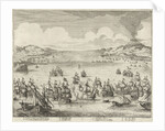 Naval battle at Agosta by Hendrick and Dirk Boom