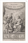 Woman with palm branch learns about Judaism by Hendrik van Damme