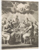 Eight men singing around a table by Jacobus van Hardenberg