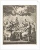 Eight men singing around a table by Jacobus van Hardenberg