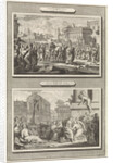 Mordecai is honored in Babylon and the execution of Haman by Bernard Picart