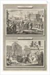 Mordecai is honored in Babylon and the execution of Haman by Bernard Picart