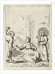 Christ shows a fountain in the heart of the personified soul by Pieter Arentsz II