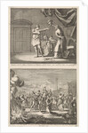 Holy Theodora and Didymus is liberated by the martyrdom of St. Theodora and Didymus by Barent Visscher