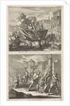 Holy Eulampia and her brother are boiled alive in oil and the Martyrdom of Saint Rufina Rome by Jacobus van Hardenberg
