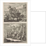 Holy Eulampia and her brother are boiled alive in oil and the Martyrdom of Saint Rufina Rome by Jacobus van Hardenberg