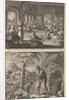 Early Christian community of women working in their monastery and St. Paul the Hermit by Jacobus van Hardenberg
