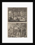 Early Christian community of women working in their monastery and St. Paul the Hermit by Jacobus van Hardenberg
