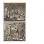 Early Christian community of women working in their monastery and St. Paul the Hermit by Jacobus van Hardenberg