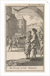 Procession with a jester in the foreground by Jan Claesz ten Hoorn