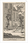 Don Pablo (Buscon) meet a fencing master by Jan Claesz ten Hoorn