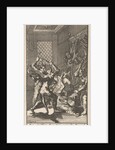 The Registrar is attacked by four men dressed as devils by Jan Claesz ten Hoorn