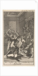 The Registrar is attacked by four men dressed as devils by Jan Claesz ten Hoorn