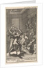 The Registrar is attacked by four men dressed as devils by Jan Claesz ten Hoorn