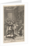The Registrar is attacked by four men dressed as devils by Jan Claesz ten Hoorn