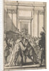 King Louis XIV greet Cardinal Mazarin by Boudewijn van der Aa