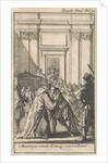 King Louis XIV greet Cardinal Mazarin by Boudewijn van der Aa