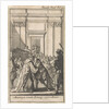 King Louis XIV greet Cardinal Mazarin by Boudewijn van der Aa