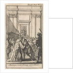 King Louis XIV greet Cardinal Mazarin by Boudewijn van der Aa