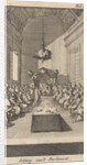Cardinal Mazarin in a meeting with Louis XIII and his advisers by Boudewijn van der Aa