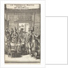 Don Pascale tears, in the presence of Don Henrique, Angelique and Marcelle, the hat of lackey Gusman's head by Adriaan Braakman