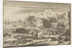 Earthquake in Jamaica where the city Port Royal is destroyed, 1615 by Pieter van der Aa I