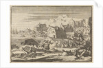 Earthquake in Jamaica where the city Port Royal is destroyed, 1615 by Pieter van der Aa I