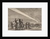 A crowd of people sees a comet by Pieter van der Aa I