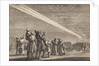A crowd of people sees a comet by Pieter van der Aa I