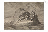 Sad state of seven sailors from the ship The Karseboom, wrecked at Halmstad by Pieter van der Aa I