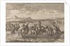 Waldensians chased from Savoy crossing the Lake Geneva in boats back to their country by Anonymous