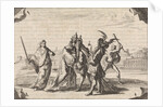 Cartoon about the struggle between Louis XIV and Pope Innocent XI by Pieter van der Aa I