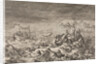 On the Vistula in Warsaw Poland two ships with clergy and pilgrims become shipwrecked in a whirlwind by Pieter van der Aa I