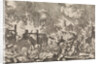Fire in Trondheim, Norway 1681 by Pieter van der Aa I
