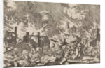 Fire in Trondheim, Norway 1681 by Pieter van der Aa I