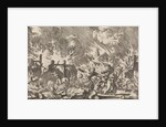 Fire in Trondheim, Norway 1681 by Pieter van der Aa I