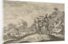 Marshal Turenne falls dead from his horse by Pieter van der Aa I