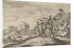 Marshal Turenne falls dead from his horse by Pieter van der Aa I